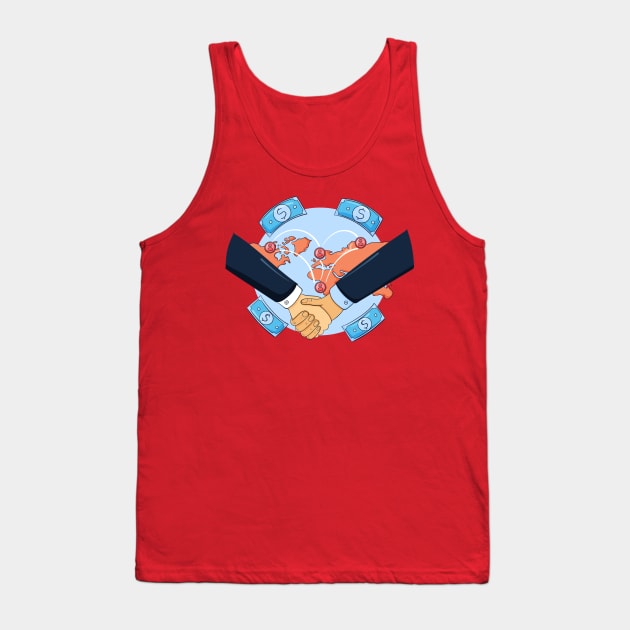 International Trade Concept Tank Top by Mako Design 